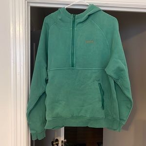 Merrell half zip hoodie. Size medium, green barley used.